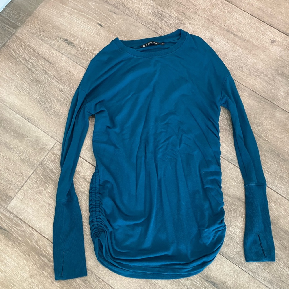 Athleta Teal Long Sleeve Tee